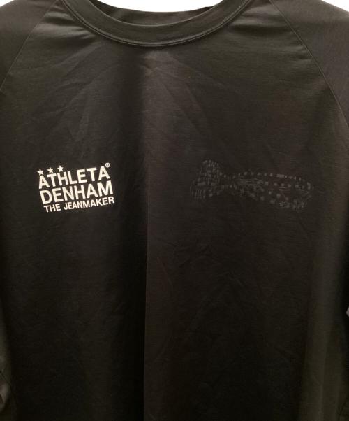 Denham（デンハム）Denham (デンハム) ATHLETA (アスレタ) コラボステルスロングスリーブティー ブラック サイズ:LARGEの古着・服飾アイテム