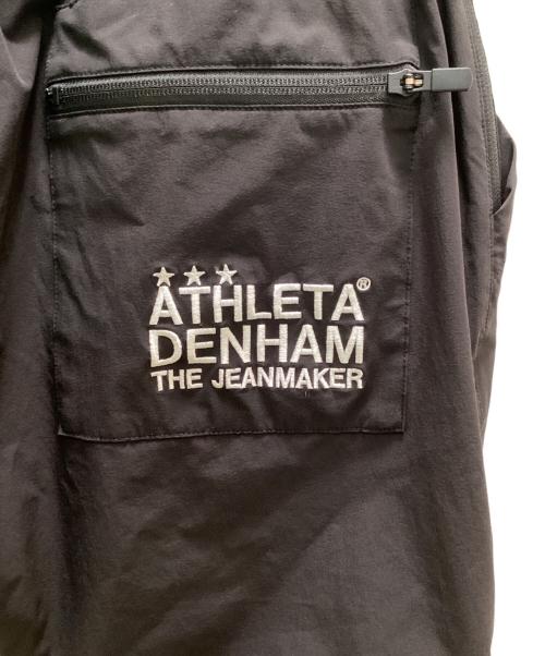 Denham（デンハム）Denham (デンハム) ATHLETA (アスレタ) コラボナイロンショーツ ブラック サイズ:MEDIUMの古着・服飾アイテム
