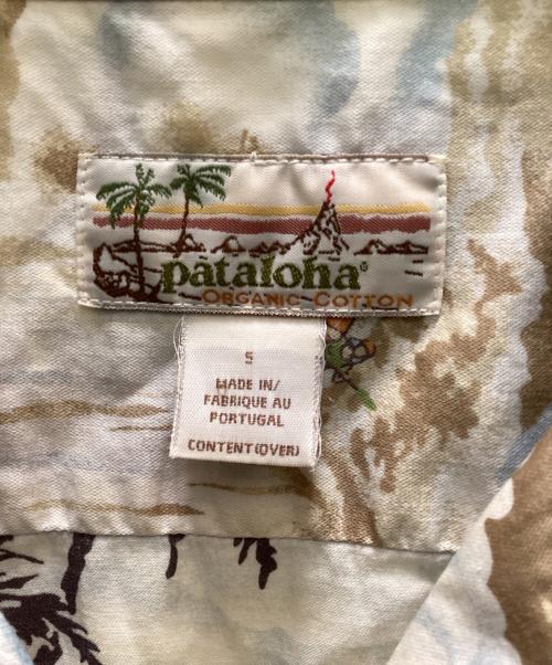 pataloha（パタロハ）pataloha (パタロハ) 開襟アロハシャツ ベージュ サイズ:Sの古着・服飾アイテム