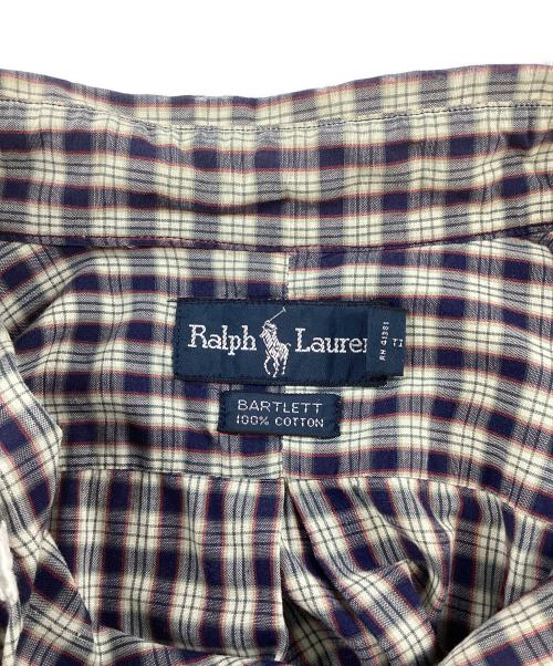 POLO RALPH LAUREN（ポロ・ラルフローレン）POLO RALPH LAUREN (ポロ・ラルフローレン) チェックシャツ ベージュ サイズ:Mの古着・服飾アイテム