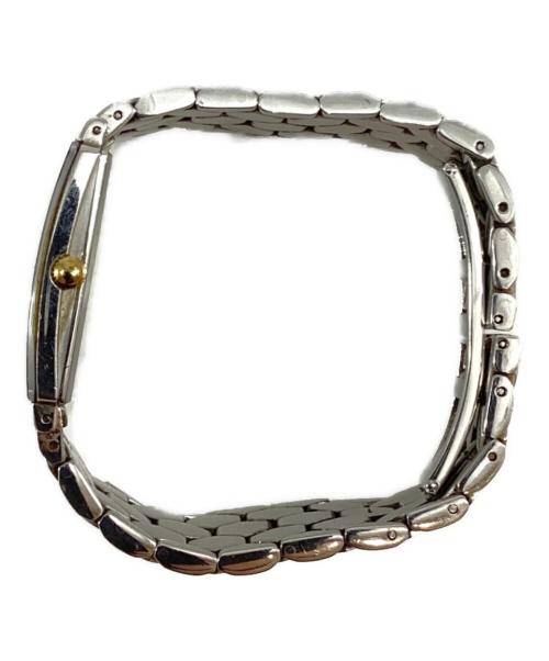 RADO（ラドー）RADO (ラドー) スクエア シルバー 2針 デイト コンビ クォーツ腕時計 シルバーの古着・服飾アイテム