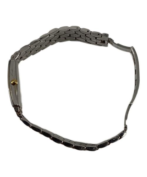 RADO（ラドー）RADO (ラドー) スクエア シルバー 2針 デイト コンビ クォーツ腕時計 シルバーの古着・服飾アイテム