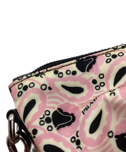 PRADA（プラダ）PRADA (プラダ) フラワープリント2WAYトートバッグ ALABASTRO/ピンクの古着・服飾アイテム