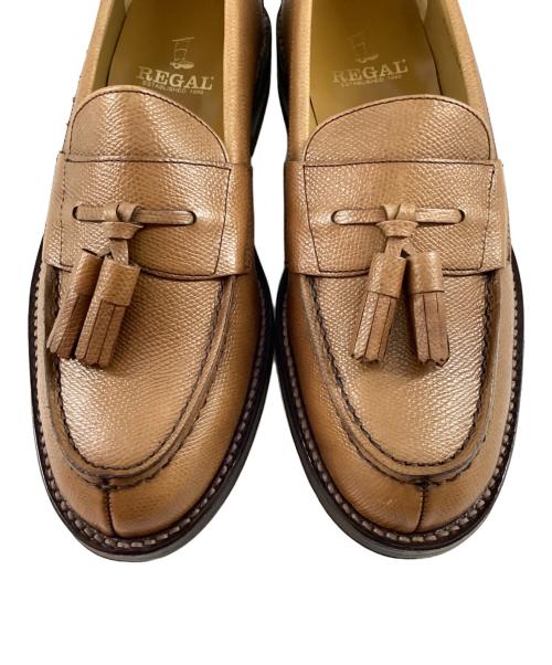 REGAL（リーガル）REGAL (リーガル) スコッチ型押しタッセルローファー ブラウン サイズ:25cmの古着・服飾アイテム