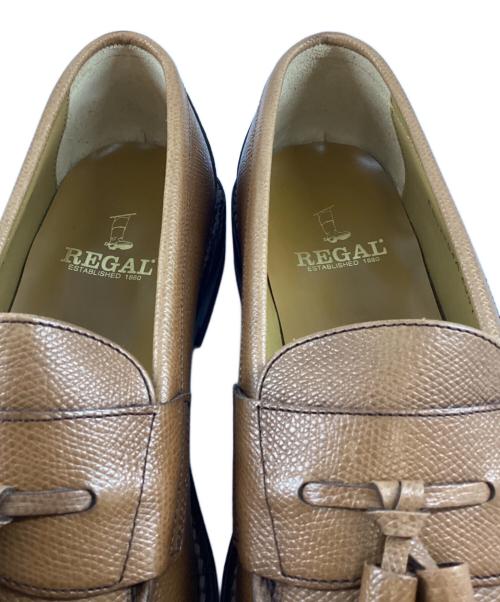REGAL（リーガル）REGAL (リーガル) スコッチ型押しタッセルローファー ブラウン サイズ:25cmの古着・服飾アイテム