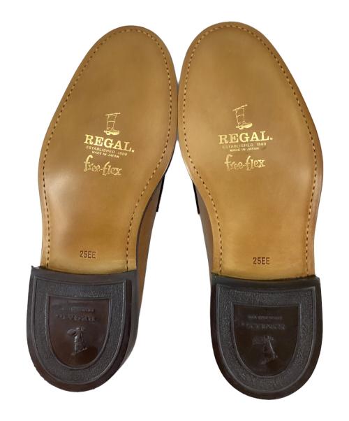 REGAL（リーガル）REGAL (リーガル) スコッチ型押しタッセルローファー ブラウン サイズ:25cmの古着・服飾アイテム
