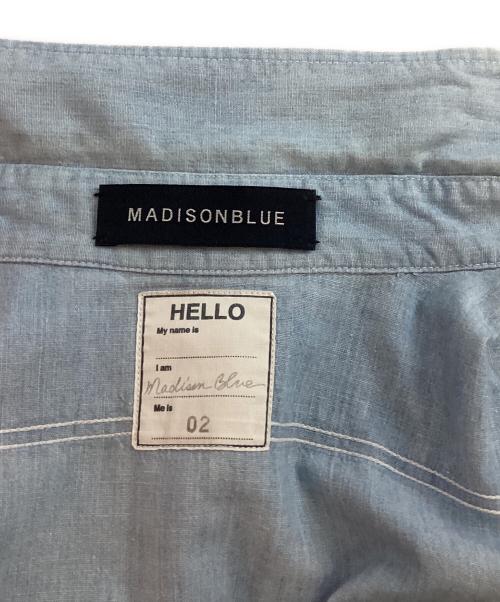 MADISON BLUE（マディソンブルー）MADISON BLUE (マディソンブルー) シャンブレーシャツ ブルー サイズ:02の古着・服飾アイテム