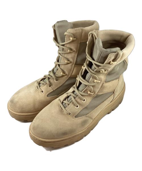 YEEZY SEASON4（イージーシーズン4）YEEZY SEASON4 (イージーシーズン4) コンバット レースアップブーツ ベージュ サイズ:43の古着・服飾アイテム