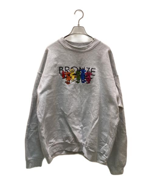 BRONZE56K（ブロンズ56K）BRONZE56K (ブロンズ56K) 刺繍スウエット グレー サイズ:XLの古着・服飾アイテム