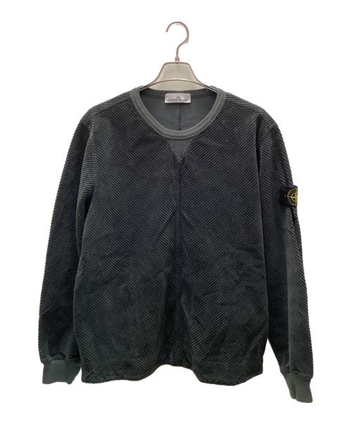 STONE ISLAND（ストーンアイランド）STONE ISLAND (ストーンアイランド) CORDUROY GARMENT DYED CREWNECK グリーン サイズ:Mの古着・服飾アイテム