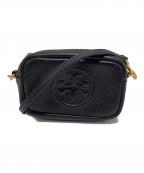 TORY BURCHトリーバーチ）の古着「ペリーボンベ ミニ レザーショルダーバッグ」｜ブラック