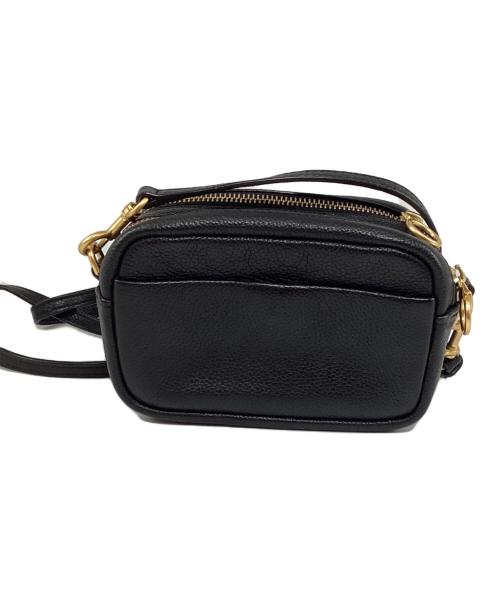 TORY BURCH（トリーバーチ）TORY BURCH (トリーバーチ) ペリーボンベ ミニ レザーショルダーバッグ ブラックの古着・服飾アイテム