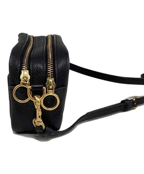 TORY BURCH（トリーバーチ）TORY BURCH (トリーバーチ) ペリーボンベ ミニ レザーショルダーバッグ ブラックの古着・服飾アイテム