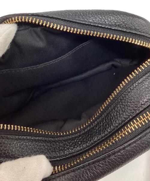 TORY BURCH（トリーバーチ）TORY BURCH (トリーバーチ) ペリーボンベ ミニ レザーショルダーバッグ ブラックの古着・服飾アイテム