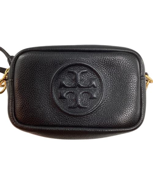 TORY BURCH（トリーバーチ）TORY BURCH (トリーバーチ) ペリーボンベ ミニ レザーショルダーバッグ ブラックの古着・服飾アイテム