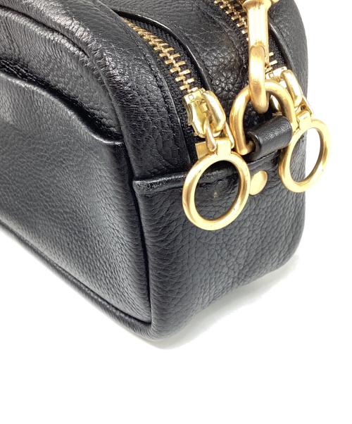 TORY BURCH（トリーバーチ）TORY BURCH (トリーバーチ) ペリーボンベ ミニ レザーショルダーバッグ ブラックの古着・服飾アイテム