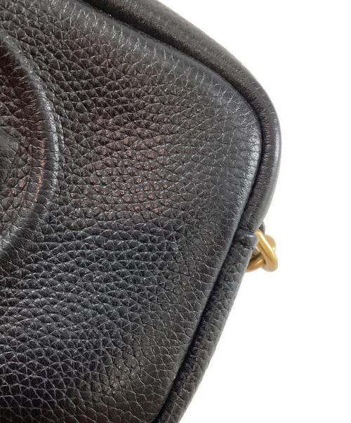 TORY BURCH（トリーバーチ）TORY BURCH (トリーバーチ) ペリーボンベ ミニ レザーショルダーバッグ ブラックの古着・服飾アイテム