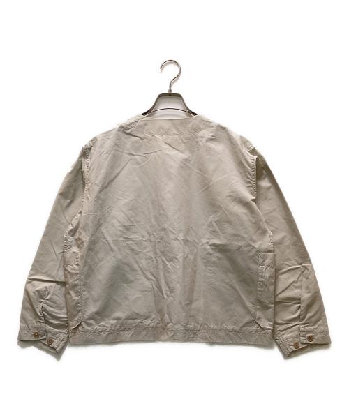 DANTON（ダントン）DANTON (ダントン) コットンリネンダンプ カラーレスジャケット ベージュ サイズ:36の古着・服飾アイテム