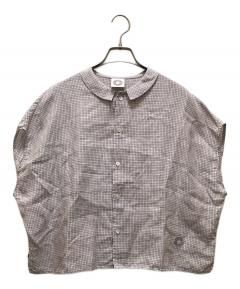 【DANTON】リネン　シャツカーディガン　グレージュ　40サイズ 中古・古着通販】DANTON (ダントン) リネンシャツカーディガン グレー