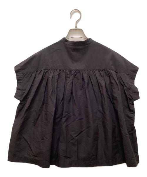 DANTON（ダントン）DANTON (ダントン) コットンリネン スリーブレスシャツ ブラック サイズ:36の古着・服飾アイテム