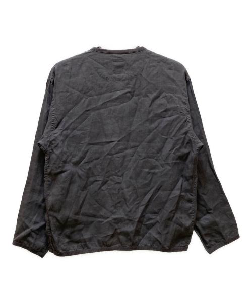 DANTON（ダントン）DANTON (ダントン) リネンシャツカーディガン グレー サイズ:40の古着・服飾アイテム