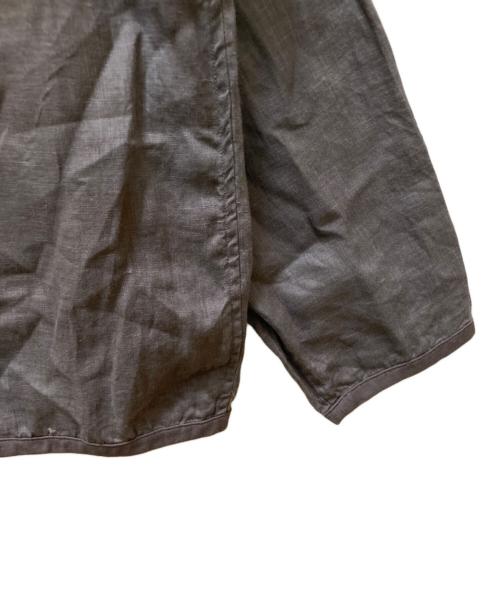 DANTON（ダントン）DANTON (ダントン) リネンシャツカーディガン グレー サイズ:40の古着・服飾アイテム