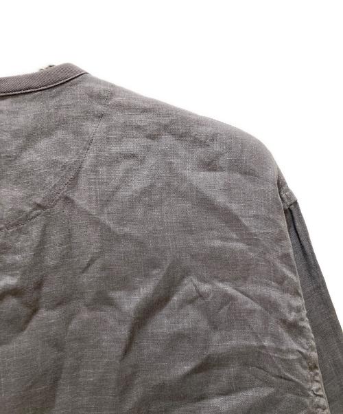 DANTON（ダントン）DANTON (ダントン) リネンシャツカーディガン グレー サイズ:40の古着・服飾アイテム