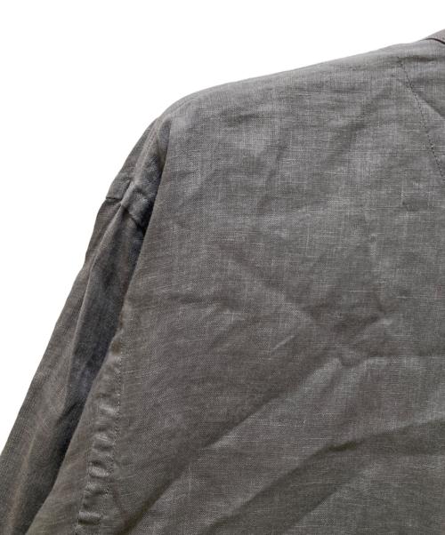 DANTON（ダントン）DANTON (ダントン) リネンシャツカーディガン グレー サイズ:40の古着・服飾アイテム