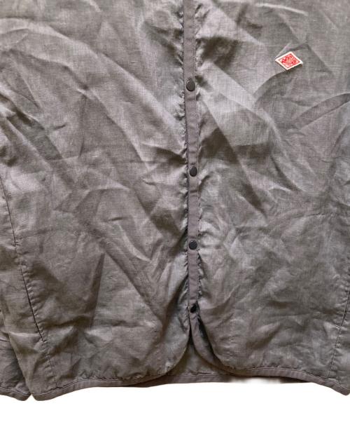 DANTON（ダントン）DANTON (ダントン) リネンシャツカーディガン グレー サイズ:40の古着・服飾アイテム