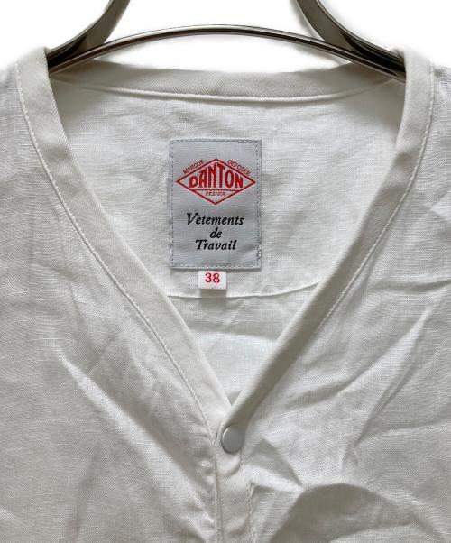 DANTON（ダントン）DANTON (ダントン) リネンシャツカーディガン ホワイト サイズ:38の古着・服飾アイテム