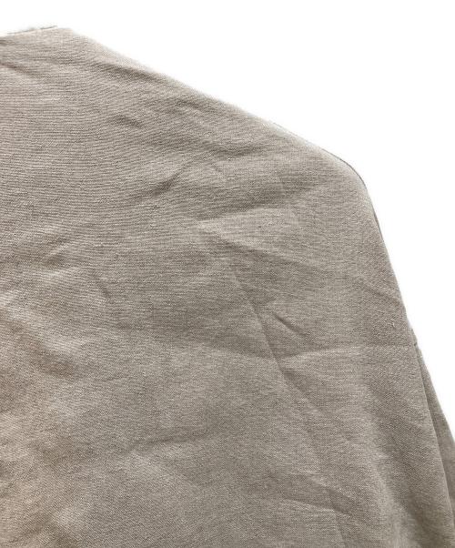 BEARDSLEY（ビアズリー）BEARDSLEY (ビアズリー) リネンノーカラーダブルジャケット ベージュ サイズ:FREEの古着・服飾アイテム