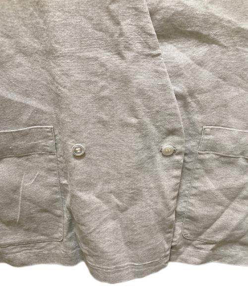 BEARDSLEY（ビアズリー）BEARDSLEY (ビアズリー) リネンノーカラーダブルジャケット ベージュ サイズ:FREEの古着・服飾アイテム