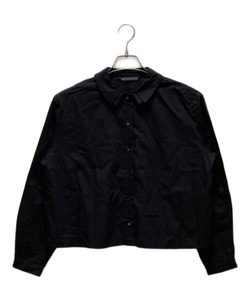 mizuiro-ind（ミズイロインド）mizuiro-ind (ミズイロインド) ダブルカラーシャツ ブラック サイズ:FREEの古着・服飾アイテム