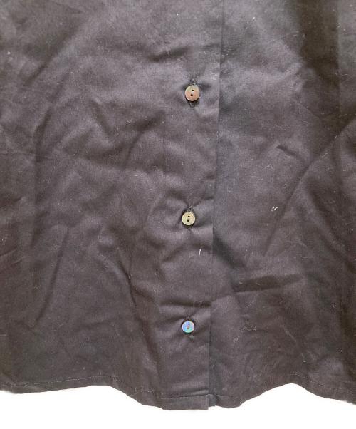 mizuiro-ind（ミズイロインド）mizuiro-ind (ミズイロインド) ダブルカラーシャツ ブラック サイズ:FREEの古着・服飾アイテム