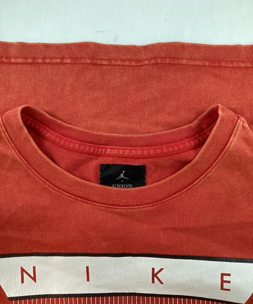 JORDAN BRAND（ジョーダン ブランド）JORDAN BRAND (ジョーダン ブランド) UNION (ユニオン) コラボトライアングルロゴTシャツ オレンジ サイズ:Lの古着・服飾アイテム