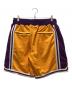 LAKERS (レイカーズ) MITCHELL & NESS (ミッチェルアンドネス) JUST★DON (ジャストドン) コラボ ショーツ ロサンゼルスレイカーズ イエロー×パープル サイズ:L：13000円