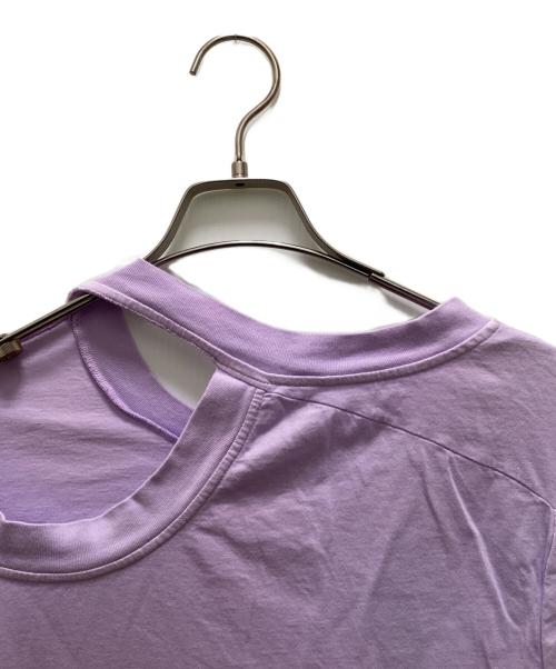 Maison Margiela ①（メゾンマルジェラ）Maison Margiela ① (メゾンマルジェラ) デザインオーバーサイズTシャツ パープル サイズ:Sの古着・服飾アイテム