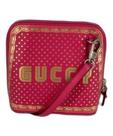 GUCCI（グッチ）の古着「GUCCY レザー ショルダーバッグ」｜ピンク