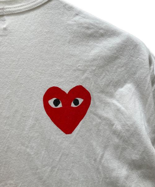 PLAY COMME des GARCONS（プレイコムデギャルソン）PLAY COMME des GARCONS (プレイコムデギャルソン) THE NORTH FACE (ザ ノース フェイス) コラボロゴプリントTシャツ ホワイト サイズ:ＸXLの古着・服飾アイテム