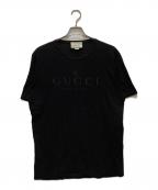 GUCCIグッチ）の古着「トーナルブランドロゴプリントTシャツ」｜ブラック