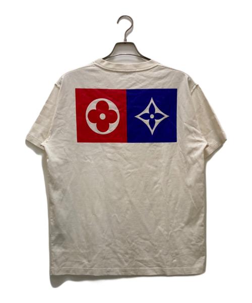 LOUIS VUITTON（ルイ ヴィトン）LOUIS VUITTON (ルイ ヴィトン) バックロゴプリントTシャツ アイボリー サイズ:Lの古着・服飾アイテム