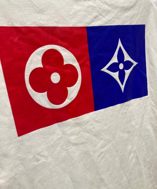 LOUIS VUITTON（ルイ ヴィトン）LOUIS VUITTON (ルイ ヴィトン) バックロゴプリントTシャツ アイボリー サイズ:Lの古着・服飾アイテム