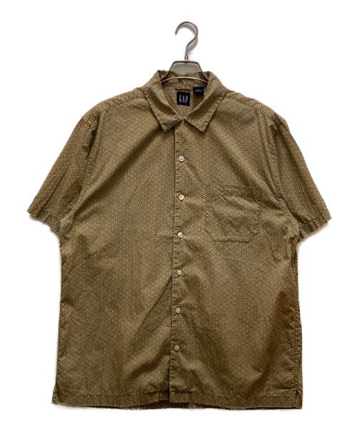 GAP（ギャップ）GAP (ギャップ) 半袖オープンカラーシャツ ブラウン サイズ:Mの古着・服飾アイテム