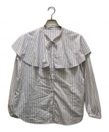 JOURNAL STANDARD（ジャーナルスタンダード）の古着「TRポプリンケープブラウス」｜ホワイト