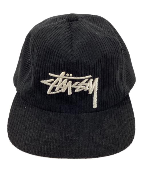 stussy（ステューシー）stussy (ステューシー) Corduroy Trucker Cap ブラック サイズ:表記無しの古着・服飾アイテム