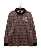 THE  TRILOGY TAPESザ トリロジー テープス）の古着「総柄シャツ」｜ブラック