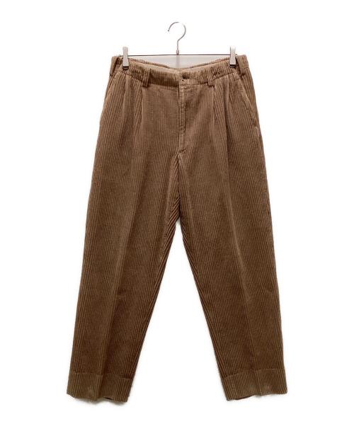 im MIYAKE DESIGN STUDIO（イッセイミヤケデザインスタジオ）im MIYAKE DESIGN STUDIO (イッセイミヤケデザインスタジオ) 2タック太畝コーデュロイパンツ ベージュ サイズ:80の古着・服飾アイテム