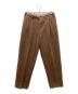 im MIYAKE DESIGN STUDIO（イッセイミヤケデザインスタジオ）の古着「2タック太畝コーデュロイパンツ」｜ベージュ