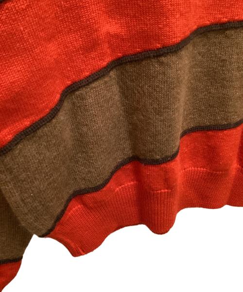 ISSEY MIYAKE（イッセイミヤケ）ISSEY MIYAKE (イッセイミヤケ) 90'sボーダーニット グリーン×レッド サイズ:Mの古着・服飾アイテム