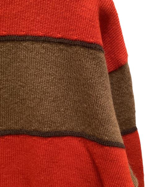 ISSEY MIYAKE（イッセイミヤケ）ISSEY MIYAKE (イッセイミヤケ) 90'sボーダーニット グリーン×レッド サイズ:Mの古着・服飾アイテム